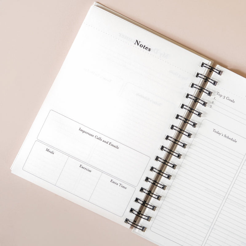 Floral Undated Planner & Notepad Set 8x6 Inch