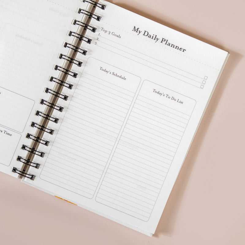 Floral Undated Planner & Notepad Set 8x6 Inch