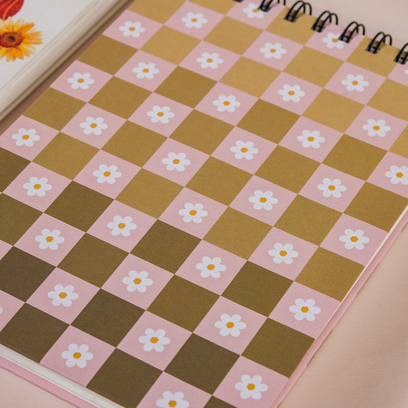 Floral Undated Planner & Notepad Set 8x6 Inch
