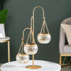 Hanging Tealight Holders With Stand Champagne Silver