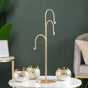 Hanging Tealight Holders With Stand Champagne Silver - Hanging candle holders, decorative tealight holders, hanging glass tealight holders