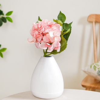 Hydrangea With Leaves - Artificial flower | Home decor item | Room decoration item