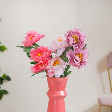 Colorful Peony Stems - Artificial flower | Home decor item | Room decoration item