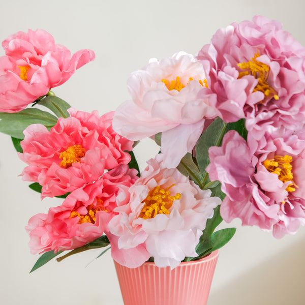 Colorful Peony Stems - Artificial flower | Home decor item | Room decoration item