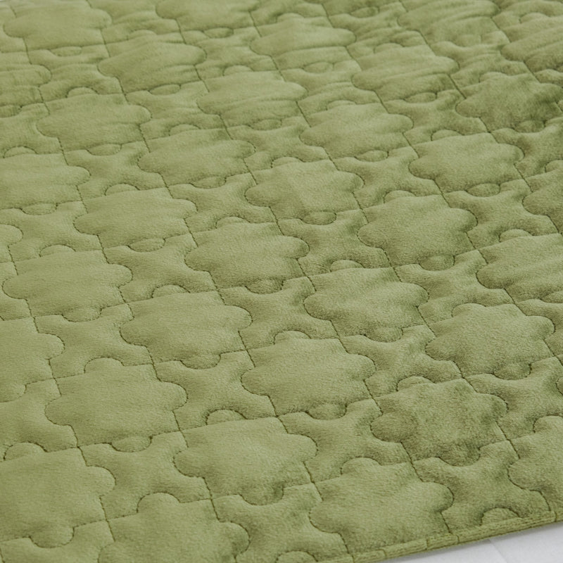 Glam Cushion Cover & Runner Set Of 3 Green