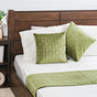 Glam Cushion Cover & Runner Set Of 3 Green