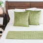 Glam Cushion Cover & Runner Set Of 3 Green