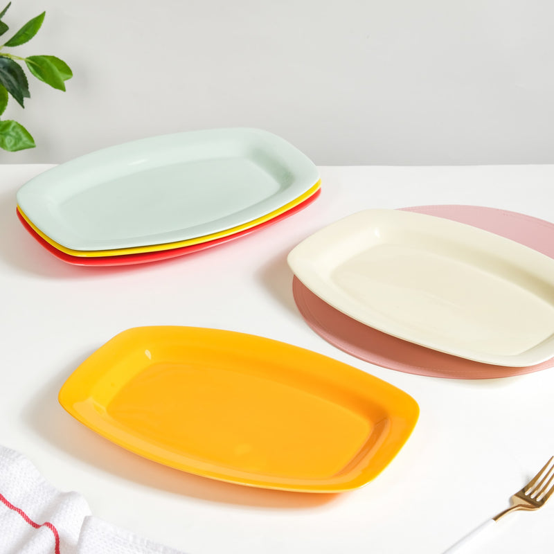 Colourful Trays - Ceramic platter, serving platter, fruit platter | Plates for dining table & home decor