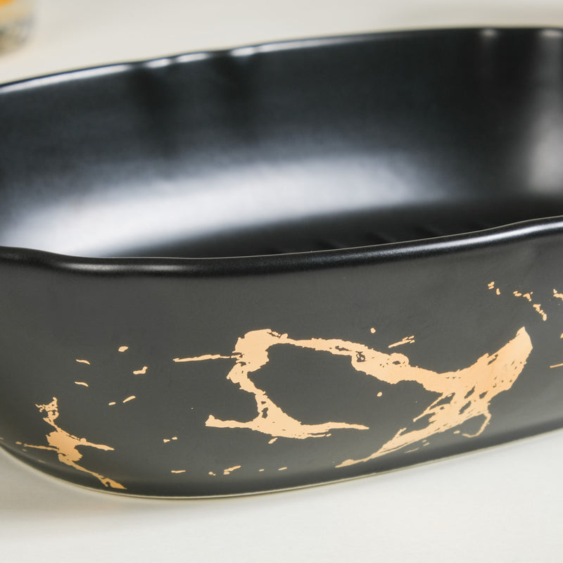Grill Dish With Handles - Bowl, ceramic bowl, serving bowls, noodle bowl, salad bowls, bowl for snacks, large serving bowl, bowl with handle | Bowls for dining table & home decor