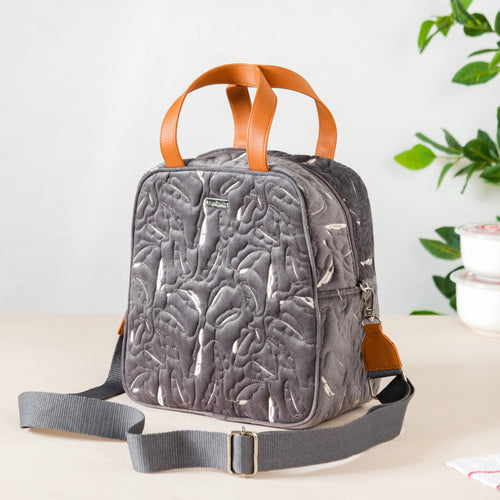 Heat Insulated Lunch Bag Grey