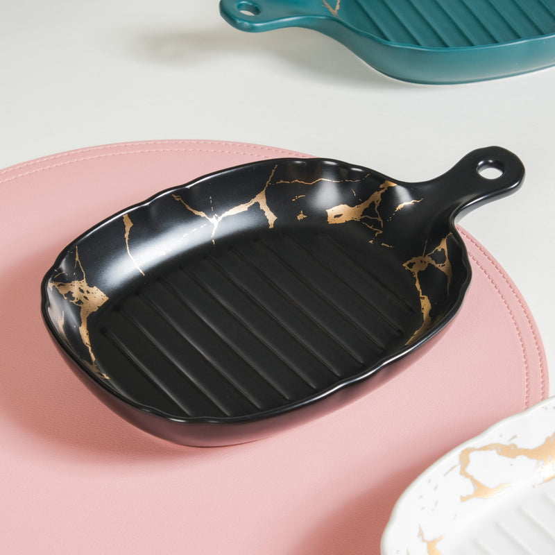 Ceramic Marble Plate - Bowl, ceramic bowl, serving bowls, noodle bowl, salad bowls, bowl for snacks, large serving bowl, bowl with handle | Bowls for dining table & home decor