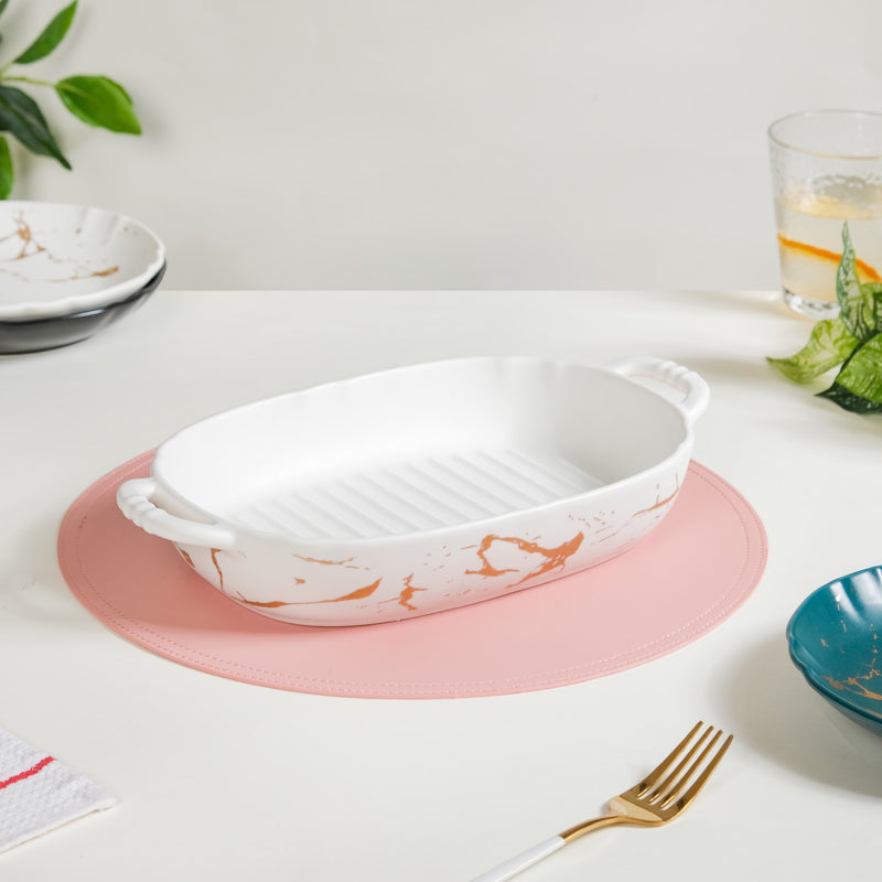 Marble Serving Tray Large - Bowl, ceramic bowl, serving bowls, noodle bowl, salad bowls, bowl for snacks, snack bowl sets | Bowls for dining table & home decor