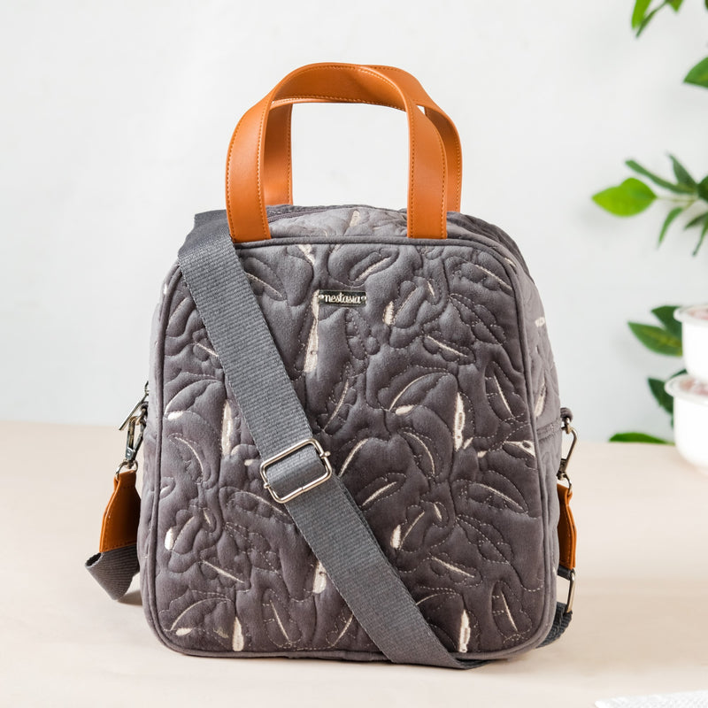 Heat Insulated Lunch Bag Grey