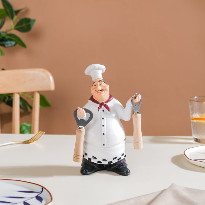 Table Chef With Bottle Opener - Showpiece | Home decor item | Room decoration item