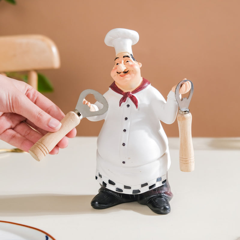 Table Chef With Bottle Opener - Showpiece | Home decor item | Room decoration item
