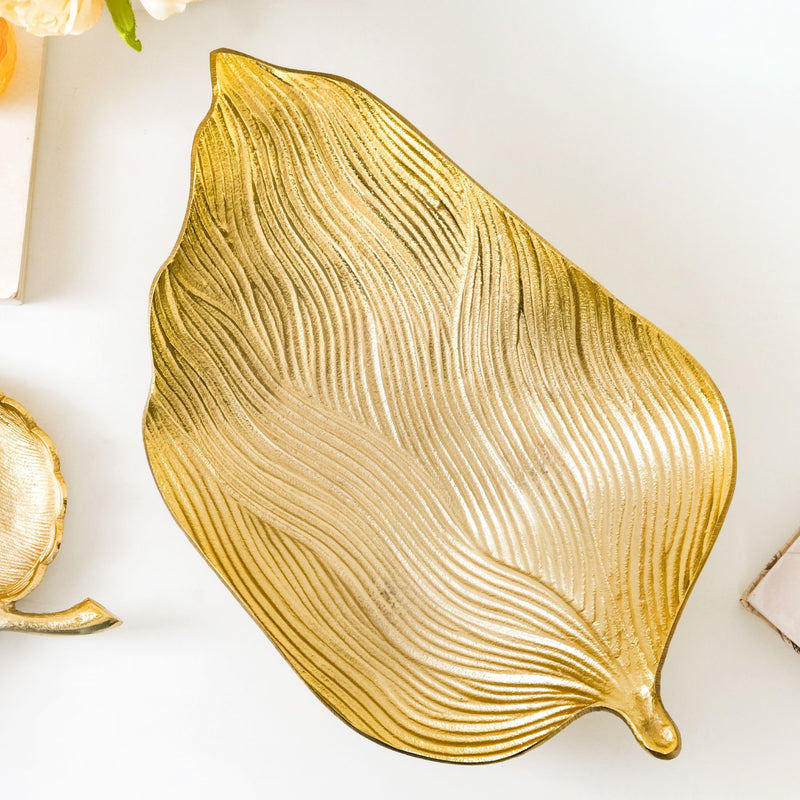Statement Gold Leaf Table Decorative Tray