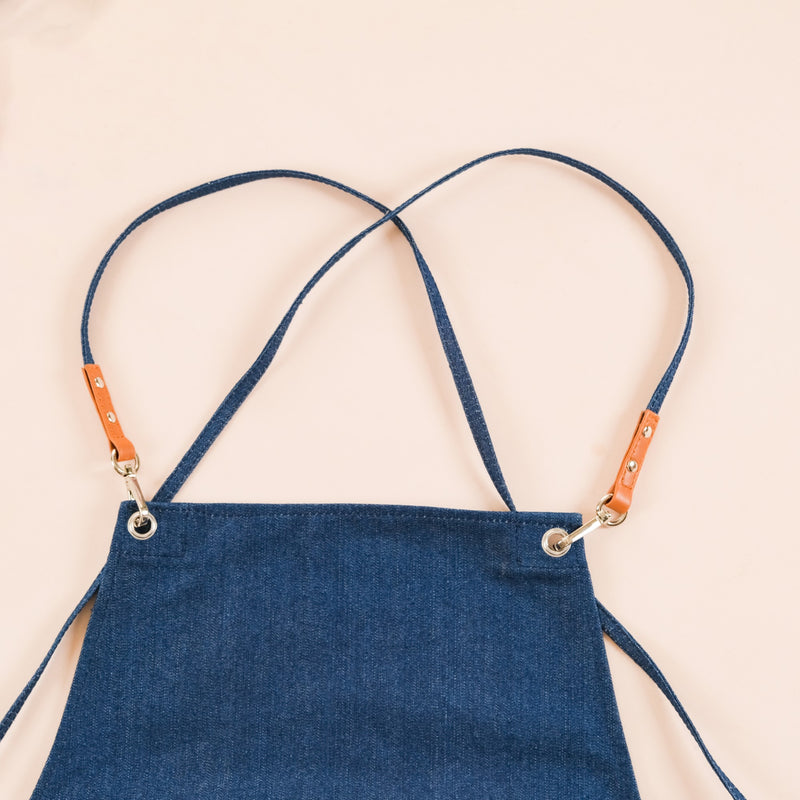 Denim Apron for Men Tan Brown