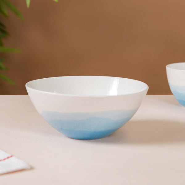 Ombre Bowl Blue - Bowl, ceramic bowl, serving bowls, noodle bowl, salad bowls, bowl for snacks, large serving bowl | Bowls for dining table & home decor