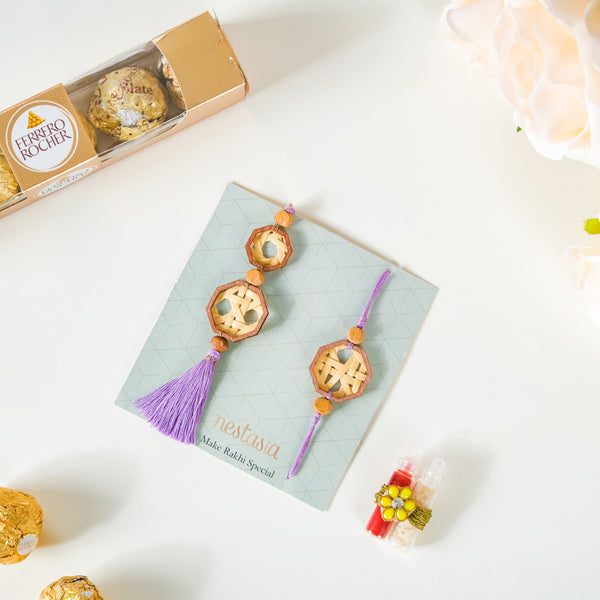 Handmade Eco Friendly Rakhi Gift Set Of 3