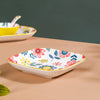 Spring Floral Square Snack Plate 8 Inch - Serving plate, snack plate, dessert plate | Plates for dining & home decor