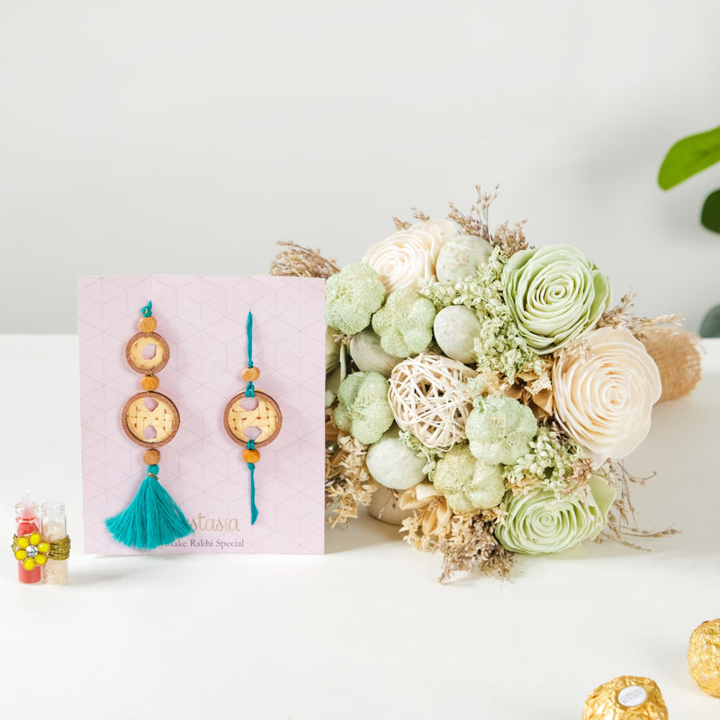 Eco-friendly Bouquet Raksha Bandhan Gift Set Of 4