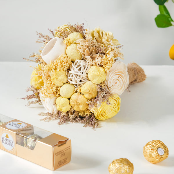 Sustainable Blossoms Rakhi Gifts Set Of 4