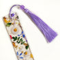 Floral Fables Resin Bookmark With Tassel