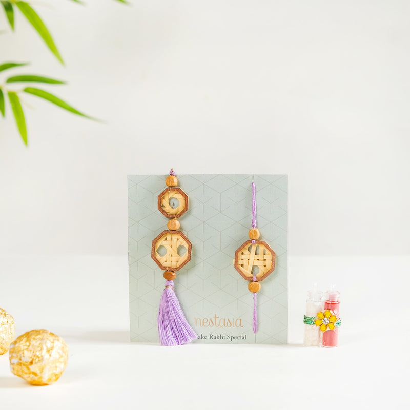 Sustainable Serenity Bhaiya & Bhabhi Rakhi Hamper Set Of 4