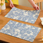 Slate Blue Pure Cotton Placemat Set Of 4