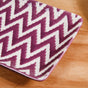 Oscilla Ceramic Platter Set Of 4 Purple 7 Inch