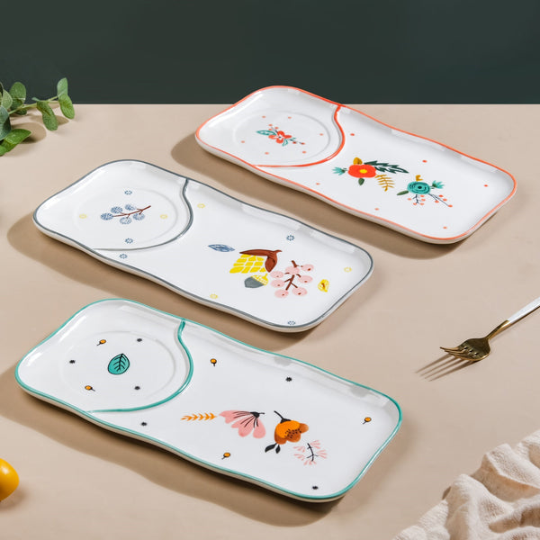 Bloom Platter - Ceramic platter, serving platter, fruit platter | Plates for dining table & home decor