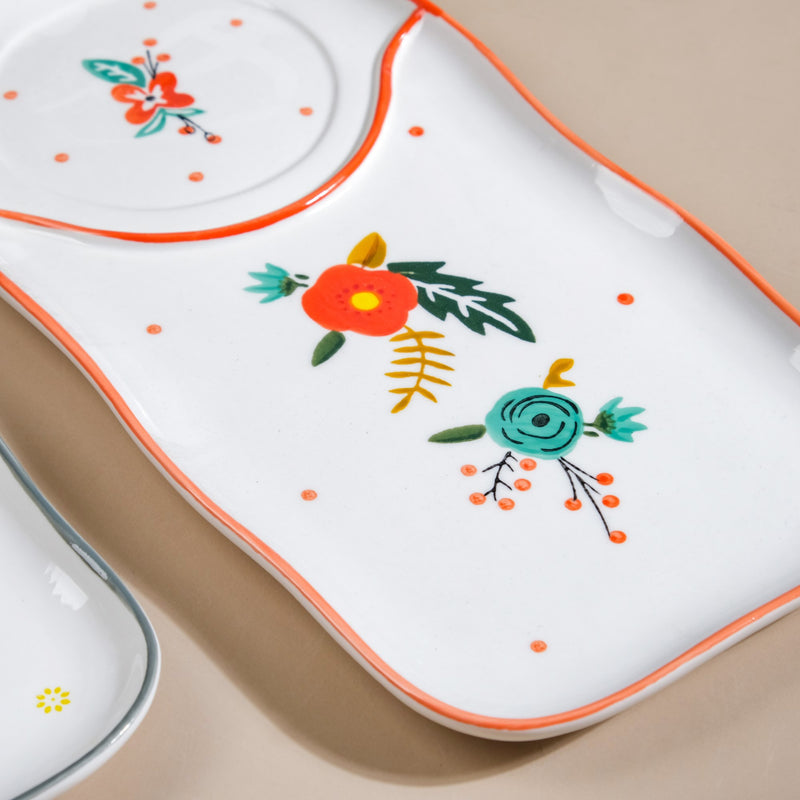 Bloom Platter - Ceramic platter, serving platter, fruit platter | Plates for dining table & home decor