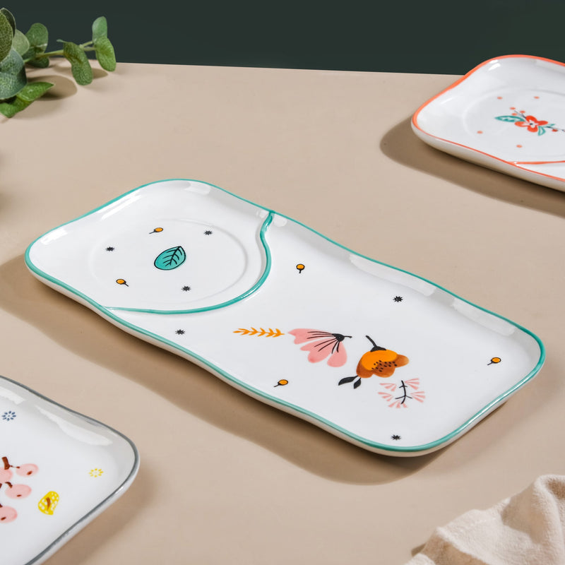 Bloom Platter - Ceramic platter, serving platter, fruit platter | Plates for dining table & home decor