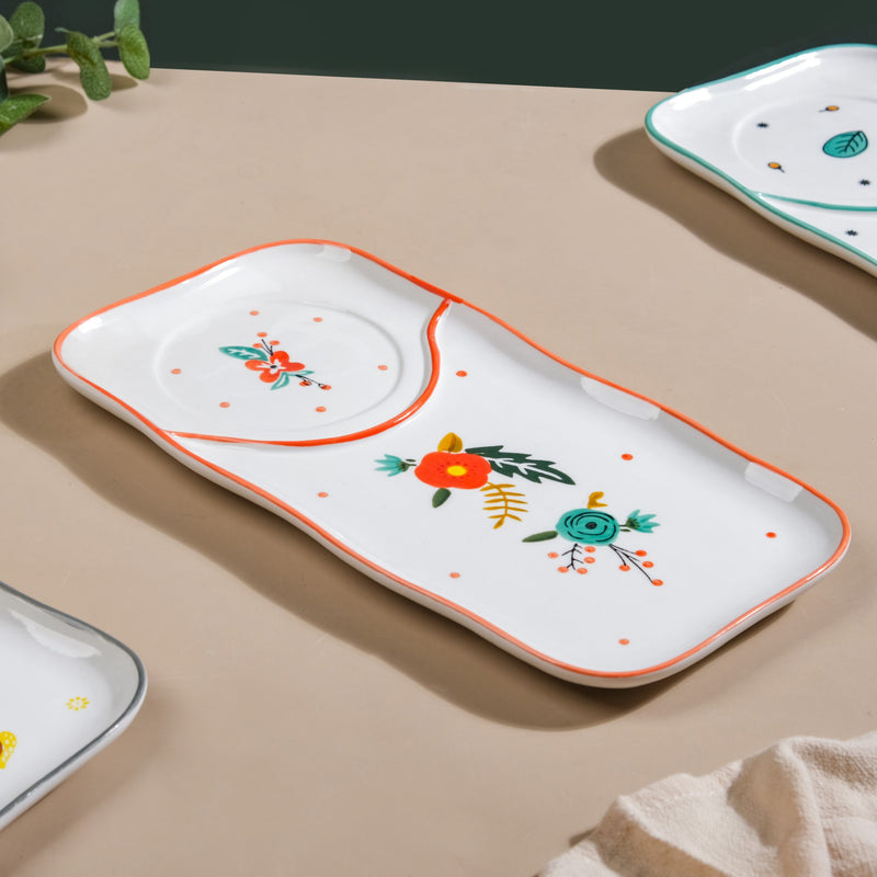 Bloom Platter - Ceramic platter, serving platter, fruit platter | Plates for dining table & home decor