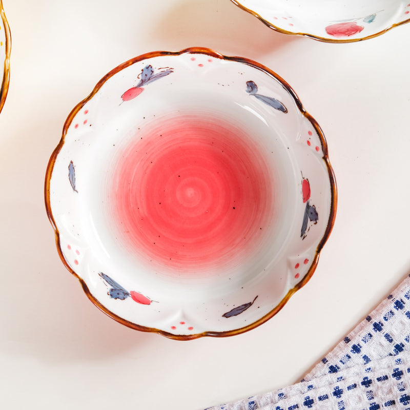 Printed Ceramic Serving Bowl 300 ml - Bowl,ceramic bowl, snack bowls, curry bowl, popcorn bowls | Bowls for dining table & home decor