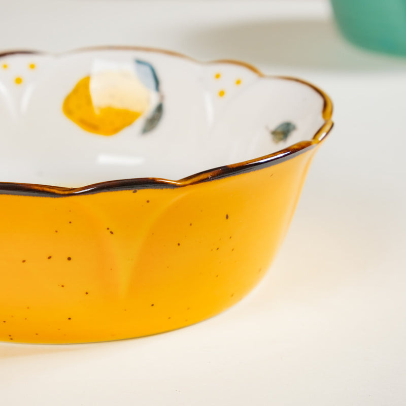 Printed Ceramic Serving Bowl 300 ml - Bowl,ceramic bowl, snack bowls, curry bowl, popcorn bowls | Bowls for dining table & home decor