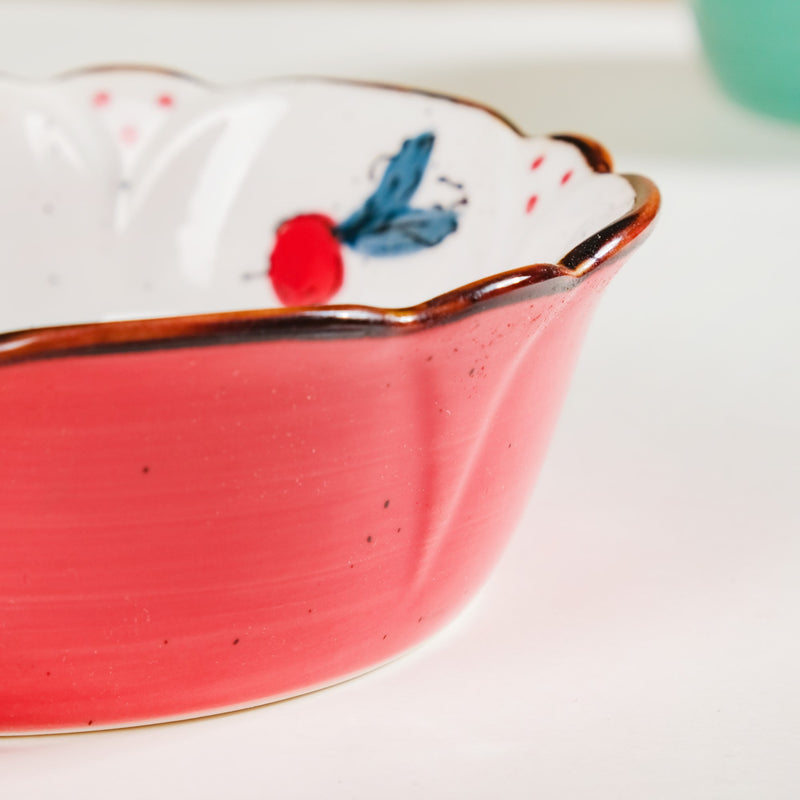 Printed Ceramic Serving Bowl 300 ml - Bowl,ceramic bowl, snack bowls, curry bowl, popcorn bowls | Bowls for dining table & home decor