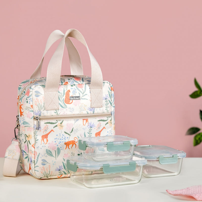 Tropical Safari Animal Print Lunch Bag