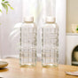 Everyday Transparent Glass Bottle Set Of 2 980ml