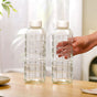 Everyday Transparent Glass Bottle Set Of 2 980ml