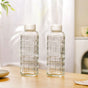 Everyday Transparent Glass Bottle Set Of 2 720ml