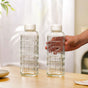 Everyday Transparent Glass Bottle Set Of 2 720ml