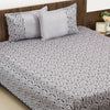 Designer King Size Bed Cover Grey