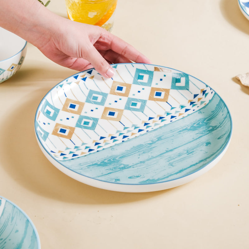 Bohemia Dinner Plate - Serving plate, rice plate, ceramic dinner plates| Plates for dining table & home decor