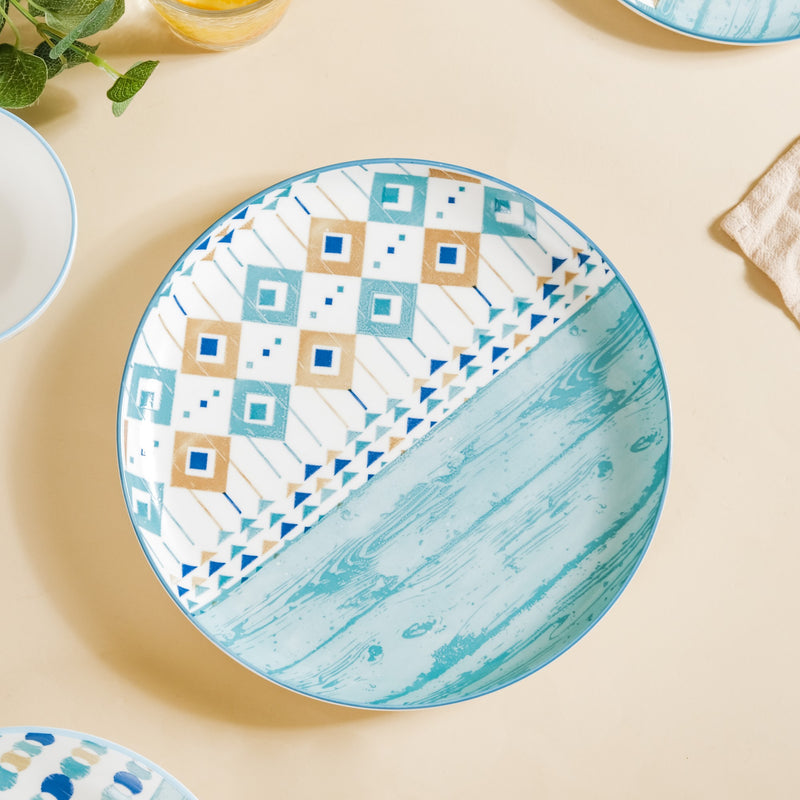 Bohemia Dinner Plate - Serving plate, rice plate, ceramic dinner plates| Plates for dining table & home decor