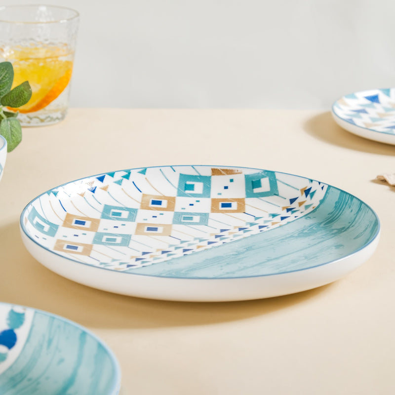 Bohemia Dinner Plate - Serving plate, rice plate, ceramic dinner plates| Plates for dining table & home decor
