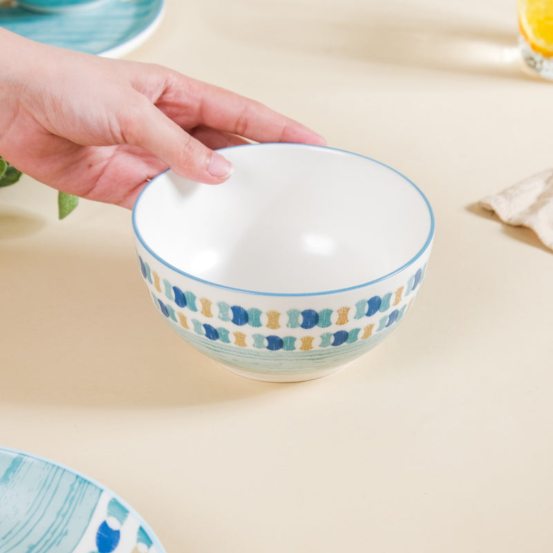 Bohemia Side Bowl Medium 450 ml - Bowl, soup bowl, ceramic bowl, snack bowls, curry bowl, popcorn bowls | Bowls for dining table & home decor