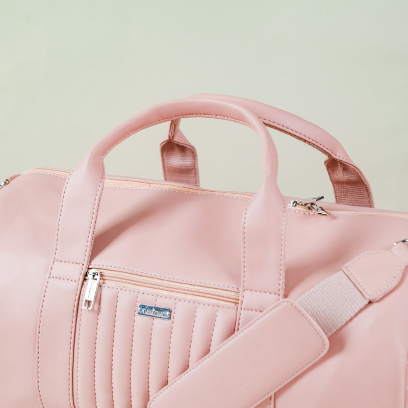 Large Travel Duffel Bag Pink 17x9 Inch
