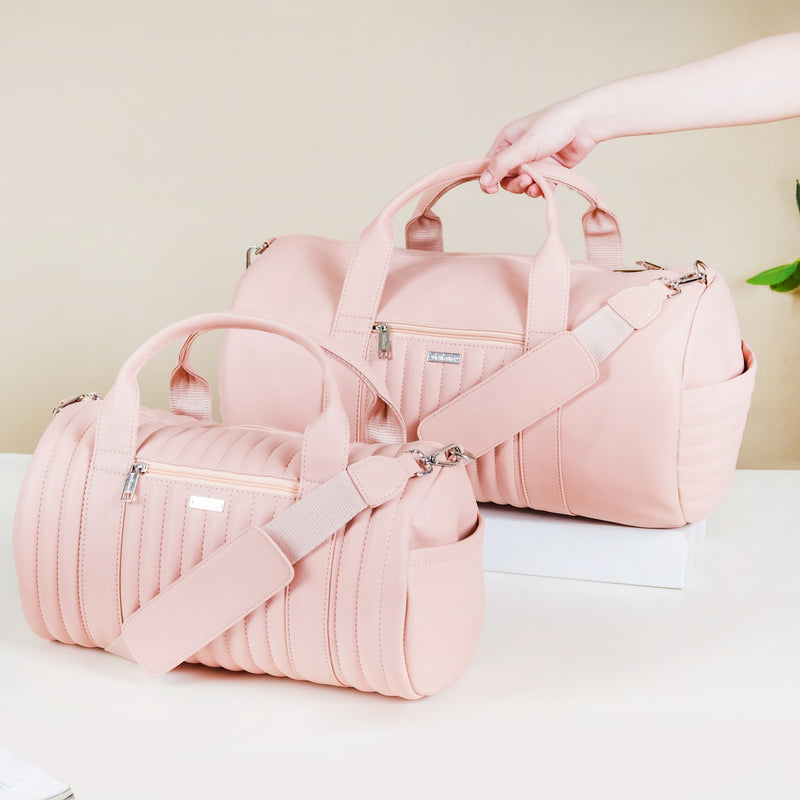 Travel Duffle Bag Pink Set Of 2