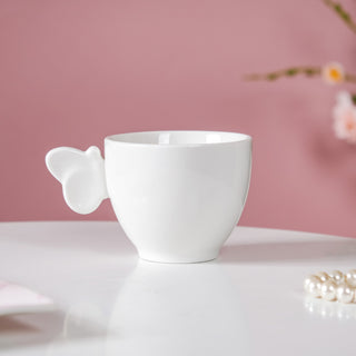 Riona Ceramic Butterfly Cup White